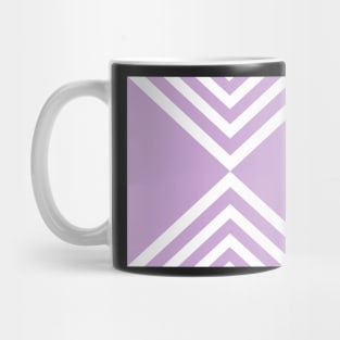 Abstract geometric pattern - purple and white. Mug